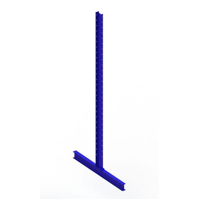 Meta Kragarmregal Ständer IPE 120 doppelseitig 3000 x 600 mm Enzianblau Multistrong L