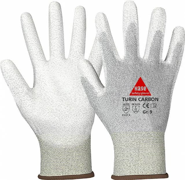 Hase Montagehandschuhe Turin Carbon Größe 8, Nylon