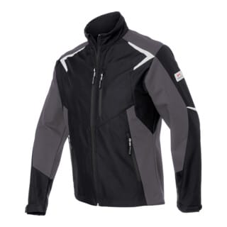 Kübler Softshell Jacke BODYFORCE schwarz/anthrazit Form 1425 Größe 4XL
