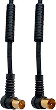 E+P Elektrik Winkelanschlusskabel sw 1,5m HFW301G