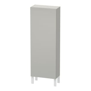 Duravit Halbhochschrank L-Cube 50x24,3x132cm, Tür links, betongrau matt