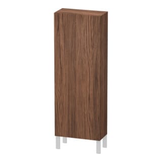 Duravit Halbhochschrank L-Cube 50x24,3x132cm, Tür li, nussbaum dunkel