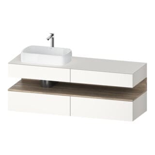 Duravit Waschtischunterschrank Qatego 160x55x60cm, E Ma/w m, Pl, B l, Nischenb