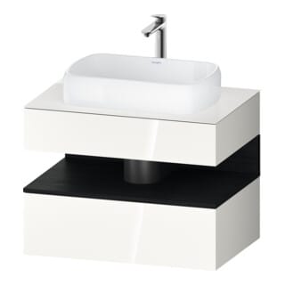 Duravit Waschtischunterschrank Qatego 80x55x60cm, E sw/we g, Pl, 1 Schubkast.