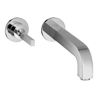 hansgrohe Fertigmontageset Axor Citterio UP-Waschtisch-Einhebelmischer, m Pin-Griff, Ausl. 220mm, chr