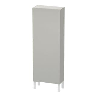 Duravit Halbhochschrank L-Cube 50x24,3x132cm, Tür re, betongrau matt