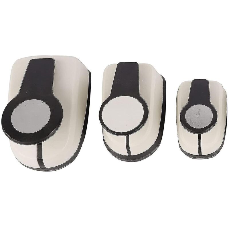 Set Mit 3 Papierlochern Für Bastelarbeiten, 9/16/25 Mm Löcher