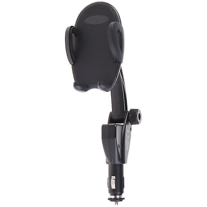 3-in-1-autohalterung: Zigarettenanzünder-handyladegerät, Zwei Usb-anschlüsse, Um 180° Verstellbarer Drehwinkel, Mp5/gps-halterung.