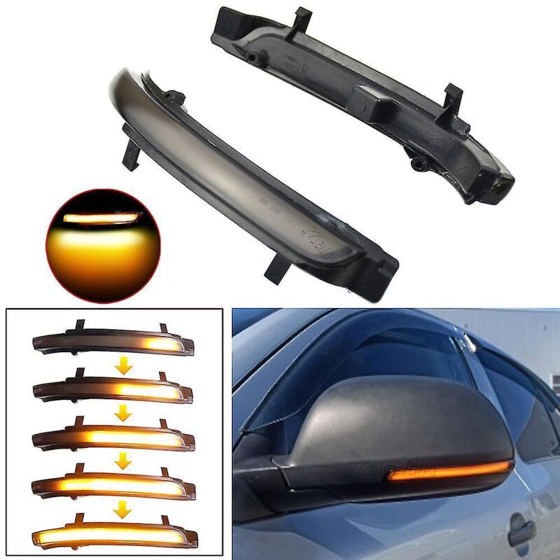 Set Mit 2 Dynamischen Led-blinkern Für Skoda Octavia 2009-2013 Und Superb 2008-2014 (getönter Effekt).