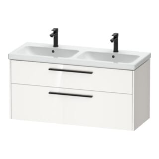 Duravit Waschtischunterschrank D-Code 118,4x55,5x46cm, 2 L, S, we. hgl, Gr. sw