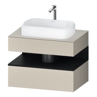 Duravit Waschtischunterschrank Qatego 80x55x60cm, E sw/tau m, Pl, 1 Schubkast.