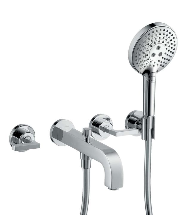 hansgrohe Fertigmontageset Axor Citterio UP-3-Loch-Wannenarm, m Hebelgr., chrom