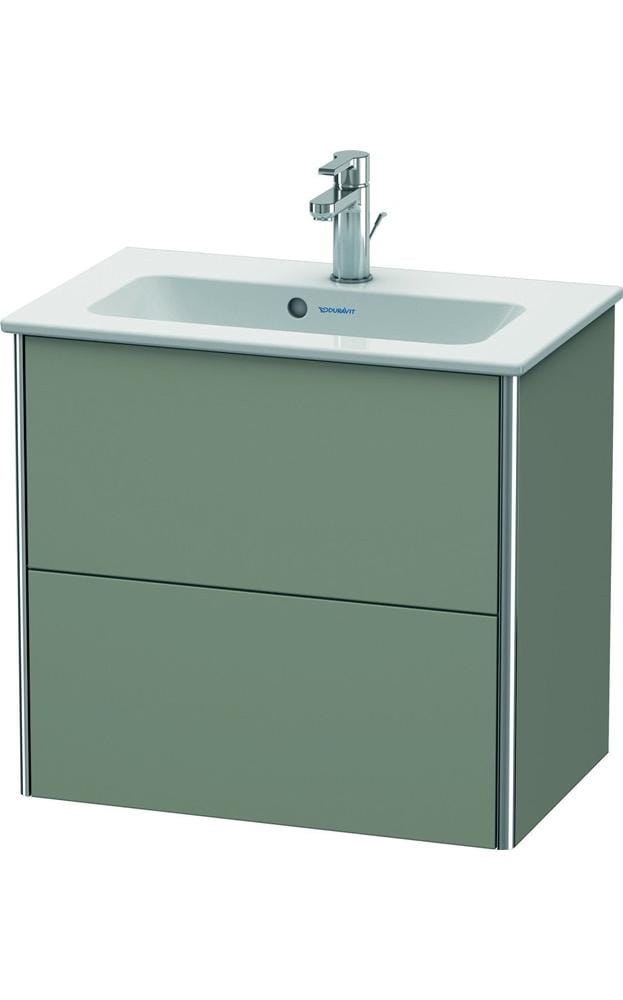 Duravit Waschtischunterschrank Compact XSquare 61x38,8cm, st-g s-matt, 2 Schubk., wandhängend