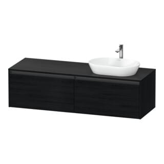 Duravit Waschtischunterschrank Ketho.2 160x55cm, B re, Ei sw, 2 Ausz., wandhängend