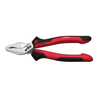 Wiha Kombizange Industrial mit DynamicJoint® und OptiGrip mit extra langer Schneide in Blister 200 mm