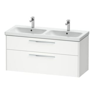 Duravit Waschtischunterschrank D-Code 118,4x55,5x46cm, 2 L, S, we. ma, Gr. chr