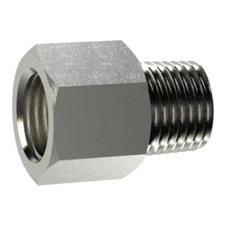 Riegler Verlängerungsstück, kurz, R 1/8 a., G 1/8 i., SW 14, MS vern.