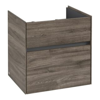 V&B Waschtischunterschrank Collaro 55,4x54,6x44,4cm, WT mittig, stone oak