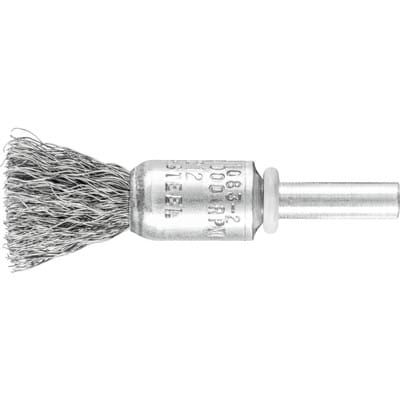 PFERD TOOLS Pinselbürste ungezopft PBU Ø13 mm Schaft-Ø6 mm Stahl-Draht-Ø0,20