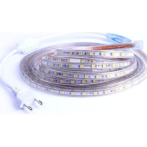 2 M Langes, Warmweißes Led-band – 60 Leds/m – Schutzart Ip65, Wasserdicht Für Den Innen- Und Außenbereich – 220–240 V Wechselstrom – Dimmbar – Ce- Und Rohs-zertifiziert
