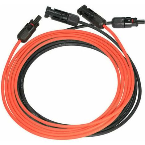 Meter Langes 14awg-solarverlängerungskabel – Feuchtigkeits- Und Uv-beständig – Mc4-stecker Im Lieferumfang Enthalten – Für Photovoltaikanlagen
