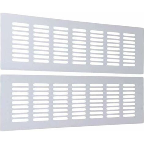 Rechteckiges Lüftungsgitter Aus Aluminium, 30 Cm X 8 Cm – 2 Stück – Für Kühlschränke, Aquarien, Terrarien – Effiziente Lüftung