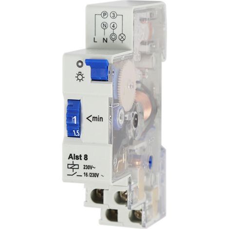 24-stunden-treppentimer (elektromechanisch) – Din-schienenmontage – 4 Leiter – 0 W Standby-stromverbrauch – Langlebiger Synchronmotor