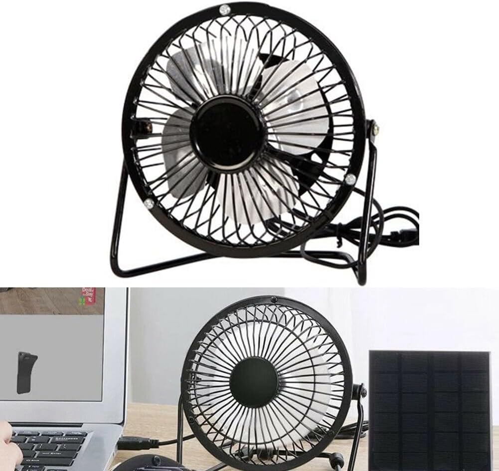 10 Cm Tischventilator, 360 Grad Drehbarer, Usb-betriebener Mini-ventilator Für Zuhause, Büro, Outdoor, Reisen, Leichter, Faltbarer Und Tragbarer Ventilator