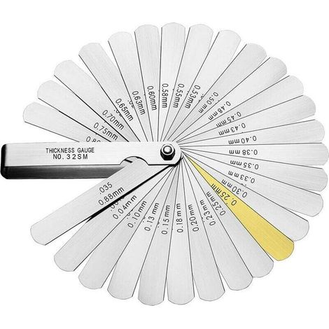Präzisionsmessgeräte, 32 Lamellen Und Metrische/imperiale Markierung Für Das Messgerät Des Freien Raums/großes Messgerät