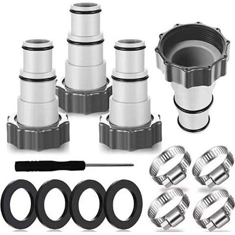 32 38 Poolschlauchadapter, 12 Stück Intex 32 38 Pooladapter, 38mm Pooladapter, Intex Poolschlauchverbinder, Poolpumpenschlauchadapter.