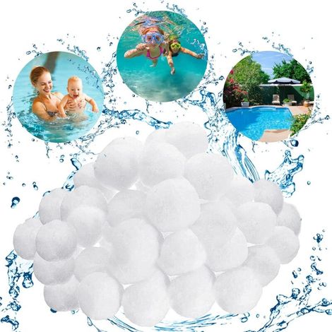 Filtrierte Kugeln, 800 G Pool-filtrationskugeln, Können 28,6 Kg Schwarze Filtrierer Ersetzen, Praktisch Für Verschiedene Filtrationssysteme, Filtrieren Für Schwarze Fische (800 G)