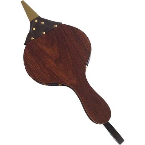 Gebläse, Kaminbläser, Manueller Holzblasbalg, Kaminblasbalg Aus Holz, Gusseiserne Düse Mit Schnur Für Kamin, Grill, Camping (braun)