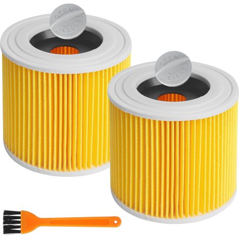2 X Staubsaugerfilter Für Kärcher, Patronenfilter Für Kärcher Wd3r Premium, Wd2, Wd3, Mv3, Mv2 Se4001 Se4002, Ersatz Für Kärcher Staubsauger 6.414-552.0/64145520