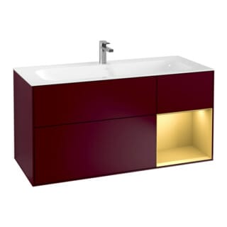V&B Waschtischunterschrank Finion 119,6x59,1cm, Reg re gol m, Peony Matt