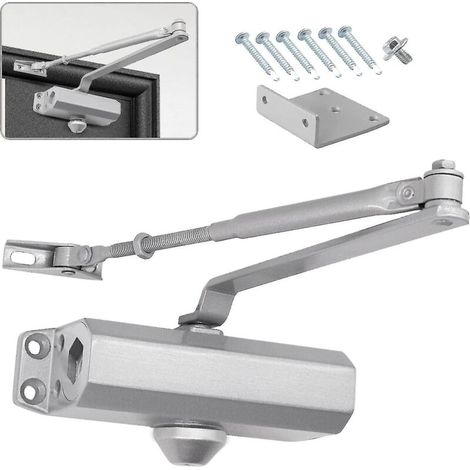 Automatischer Hydraulischer Türschließer Mit Stoppfunktion, Einstellbar, Geschlossen, 25–45 Kg, Doorsilver