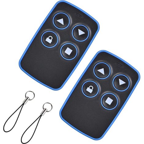 2 Stück Universal-fernbedienungen Für Tore, Garagentore Und Ausweise (4-in-1-funktion, Multifrequenz Von 300 Bis 915 Mhz).