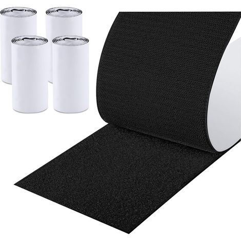 Doppelseitiges, Selbstklebendes Klettband, 11 Cm X 2 M, Starker, Reißfester Klebstoff, Klettverschluss, Selbstklebendes Klebeband Für Sofas, Heimwerken, Bastelarbeiten, Haushalt Und Büro