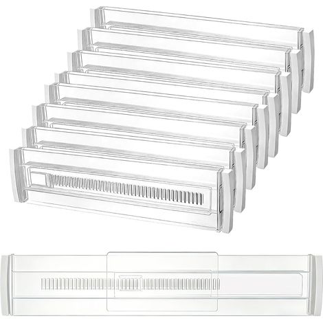 Verstellbare Schubladeneinteiler Aus Kunststoff (30–50 Cm), Für Auszugsschubladen, Verstellbarer Schubladenorganizer Für Kleidung, Küche, Büro Und Aufbewahrung
