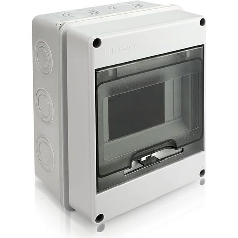 Wasserdichtes Elektrogehäuse, Ip65 5-modul-leistungsschaltertafeln, Wasserdichter Außen-elektroverteilerkasten, Schaltschrank, Anschlusskasten Für Den Außenbereich