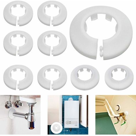Heizkörper-rosetten-rohrabdeckung Für Heizkörper, Heizungs- Und Sanitärinstallationsöffnungen, Wand- Und Bodenabdeckung, 10 Stück (heizkörper-rohrabdeckung)