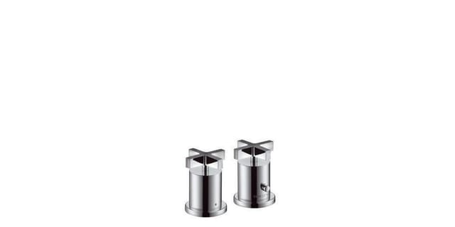hansgrohe Fertigmontageset Axor Citterio 2-L-W-Ran-Arm, m Thermostat, Kreuzgr., chr