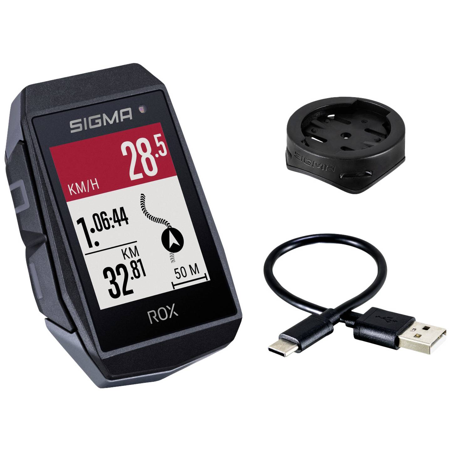 [gebraucht] B-ware Sigma Fahrrad-navi Rox 11.1 Evo Gps Spritzwassergeschützt 18h Akku E-bike Ready