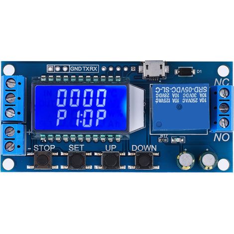 5v/12v/24v Relais-timer Mit Lcd-anzeige, Verzögerung Von 0,01s Bis 9999min Für Ein-/ausschaltzyklus