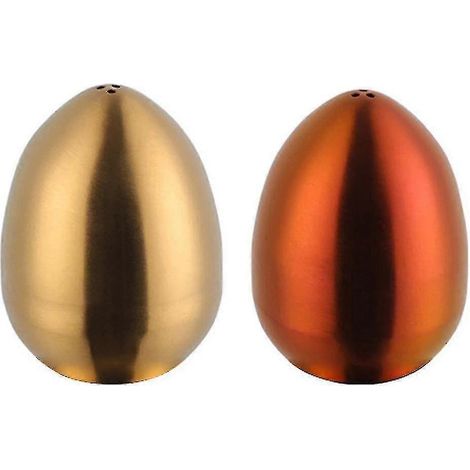Gewürzdose Aus Edelstahl Für Eier, Salz- Und Pfefferstreuer Mit Drei Löchern – 26-gold Magic Red