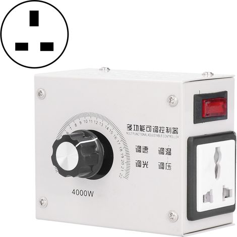 4000-w-scr-spannungsregler, Hochleistungsdimmer, Thyristor-controller, Ac 110/220 V, Uk-stecker