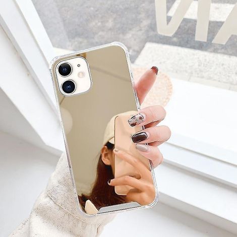 Luxuriöse Handyhülle Aus Tpu Und Acryl Mit Goldplattiertem Spiegeleffekt Für Iphone 12 Mini