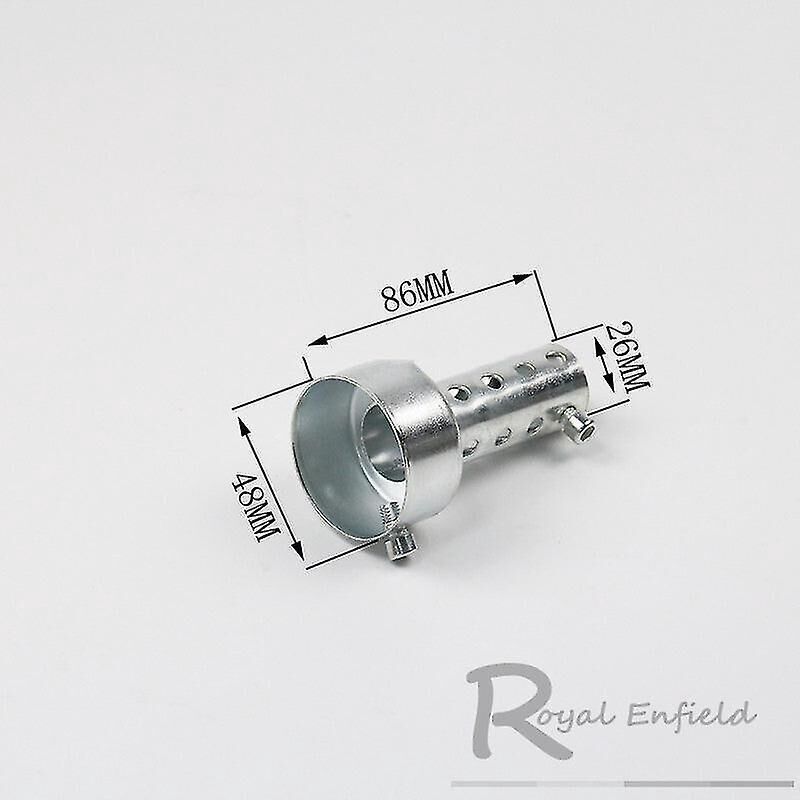 Universeller Motorradauspuffschalldämpfer, 35 Mm, 42 Mm, 45 Mm, 48 Mm, 60 Mm, Edelstahl, 48 X 86 Mm