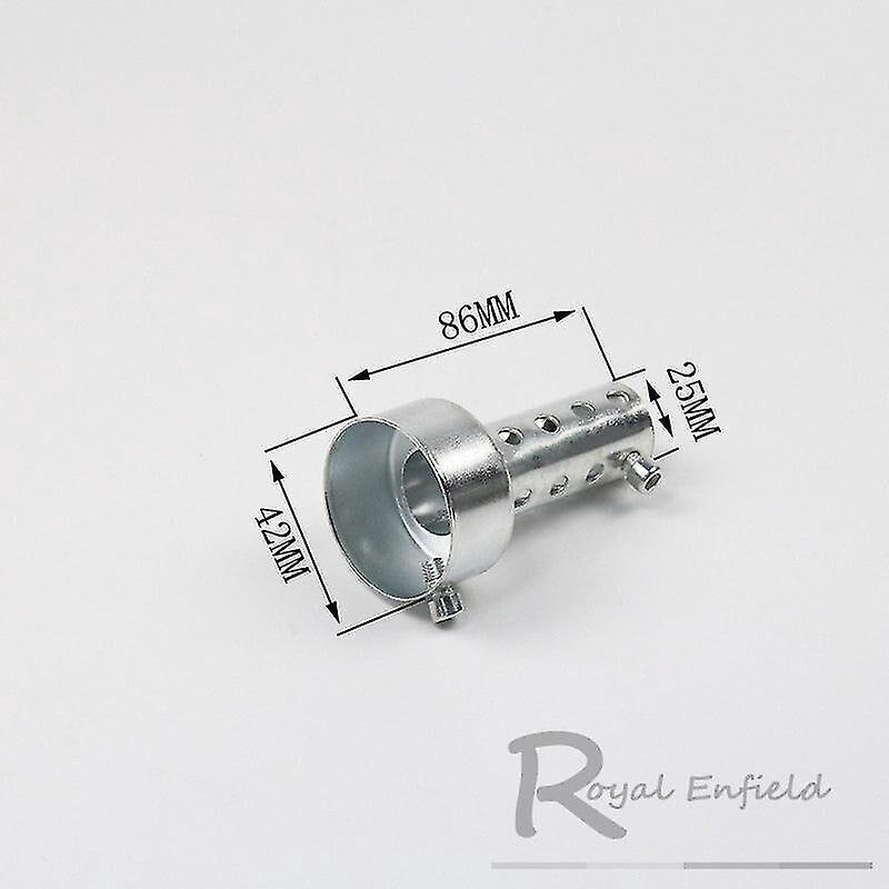 Universeller Motorradauspuffschalldämpfer, 35 Mm, 42 Mm, 45 Mm, 48 Mm, 60 Mm, Edelstahl, 42 X 86 Mm