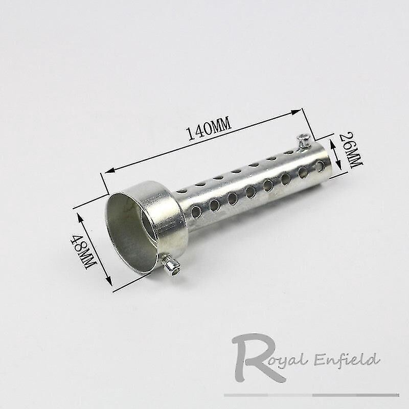 Universeller Motorradauspuffschalldämpfer, 35 Mm, 42 Mm, 45 Mm, 48 Mm, 60 Mm, Edelstahl, Teilenummer 48x1404