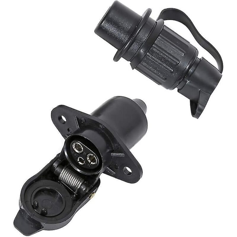 3-poliger Stecker Und Buchse - 12v Wasserdichte Steckdose Für Traktoren - Din 9680